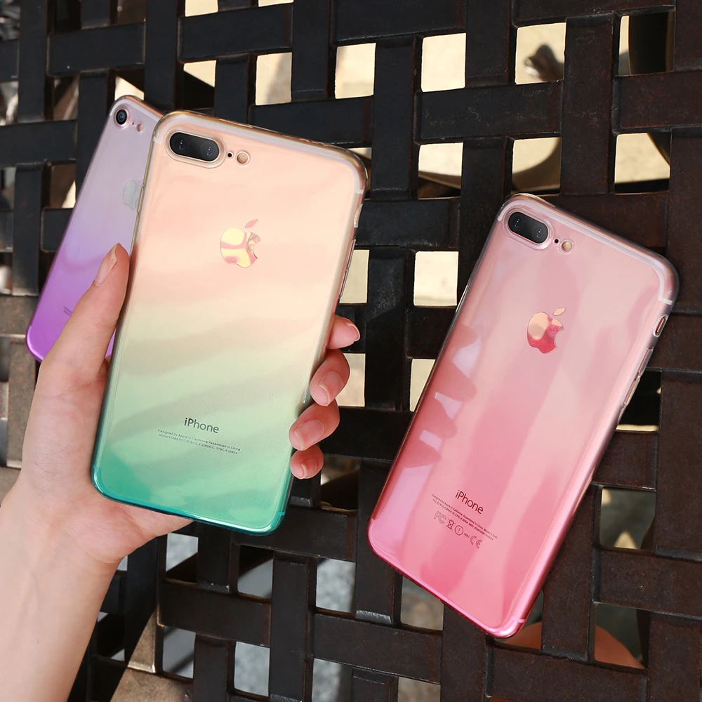 KISSCASE красочный чехол для iPhone X XR Xs Max Мягкий силиконовый 7 8 6s 6 Plus плюс 5 5S SE Ультра