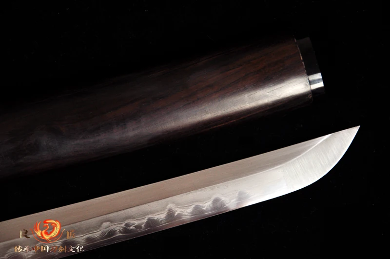 

Boutique Japan samurai Sword Katana Clay Tempered Pattern Steel High-grade Ebony Sheath