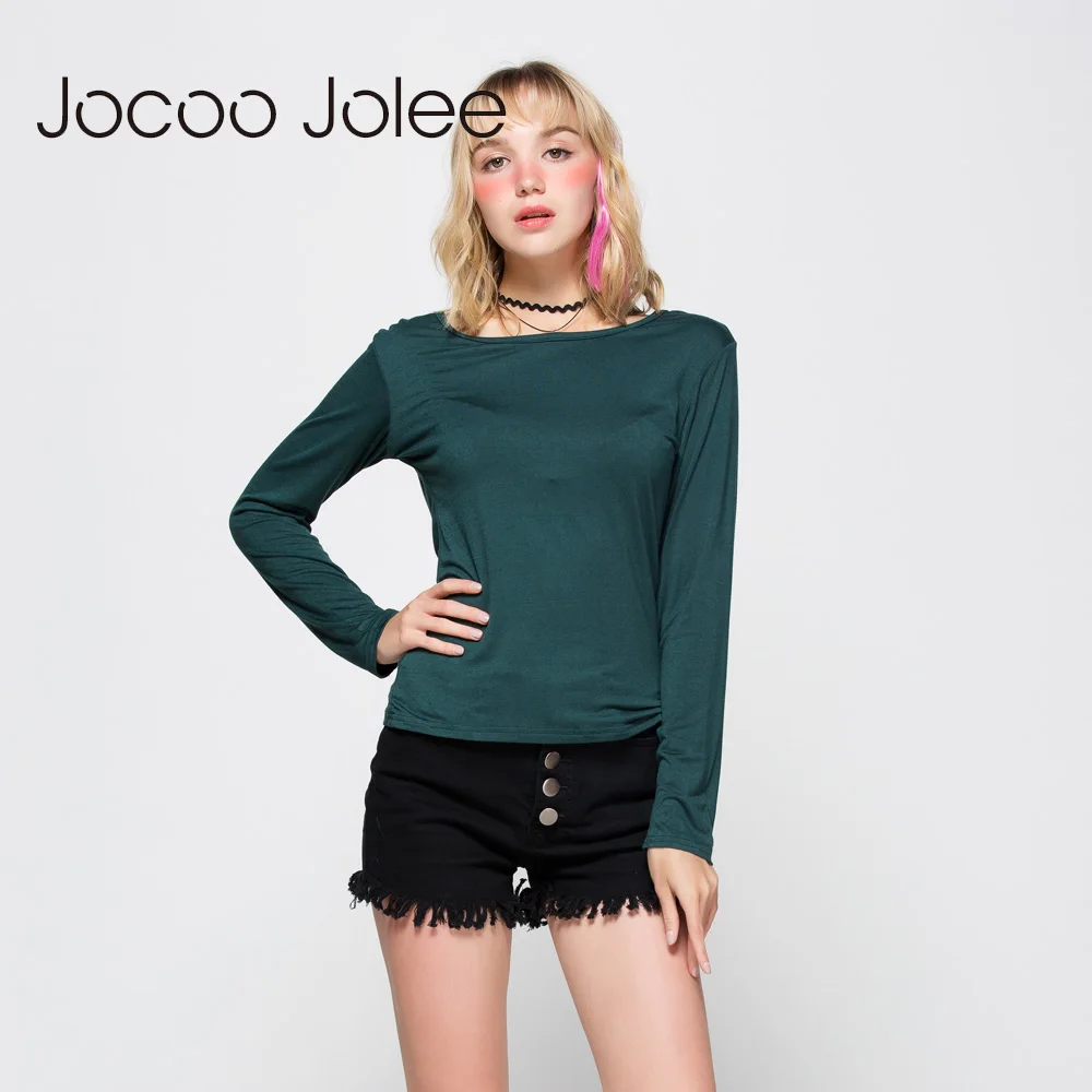 Jocco Jolee сексуальные топы с длинным рукавом женская одежда осенняя Повседневная