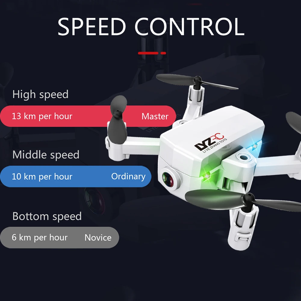 L102 480P 720P Мини Радиоуправляемый Дрон с камерой Wi-Fi FPV складной высота удержания Квадрокоптер Радиоуправляемый вертолет игрушки VS IN1601