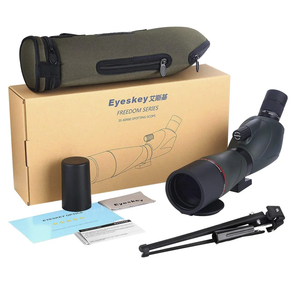 

Eyeskey 20-60x60 Waterproof Spotting Scope Zoom Spotting Scope Full Multicoated Birdwatching Monocular Telescope With Tripod