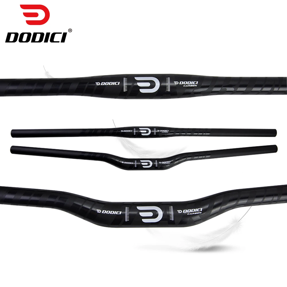 Матовый/яркий горный велосипед DODICI из углеродного волокна плоский велосипедный