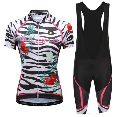 Jersey and bibShorts Одежда для велоспорта бренда malciklo Женские Короткие Sleev открытый спортивный комплект для велоспорта Ropa Ciclismo силиконовый гелевый коврик летнего велокостюм - Цвет: Jersey and bibShorts
