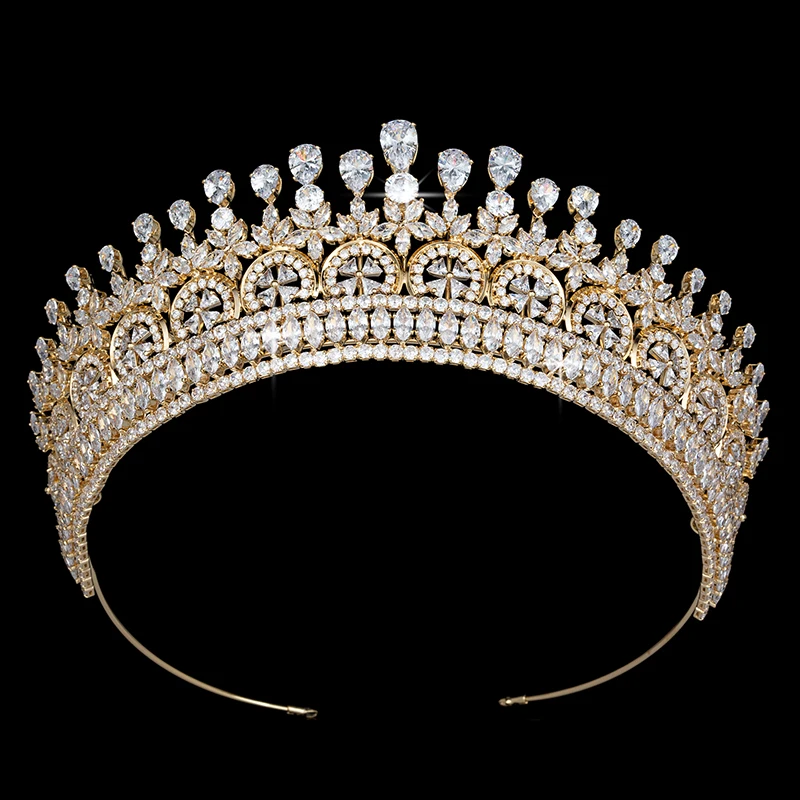 

Princess Crown HADIYANA Wedding Bridal Hair Accessories Novel Design Elegant For Women Tiaras And Crowns BC5383 Corona Princesa