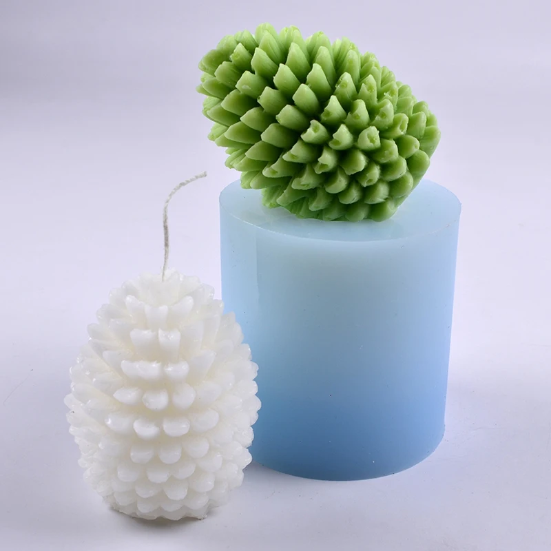 Силиконовая форма для свечей в форме соснового ореха DIY мыло ручной работы