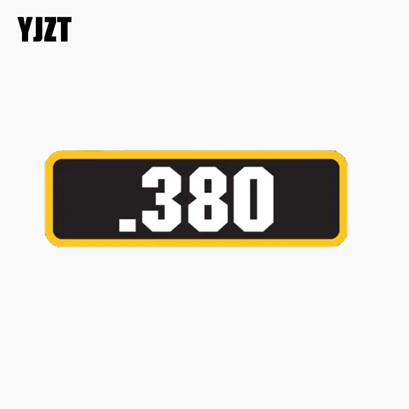 

YJZT 15.7CM*5CM Personality Reflective Car Sticker .380 Decal Motorcycle Accessories C1-7690