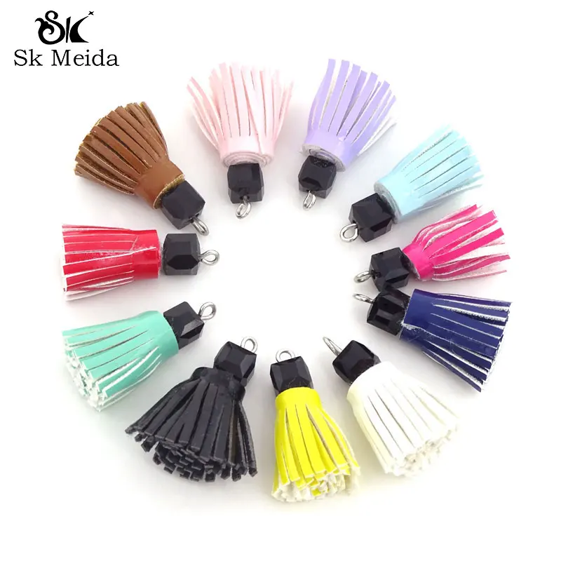 

50 шт., искусственная кожа, кисточка 23 мм, фотоэлемент для изготовления сережек, аксессуары для изготовления ювелирных изделий, подвески «сде...