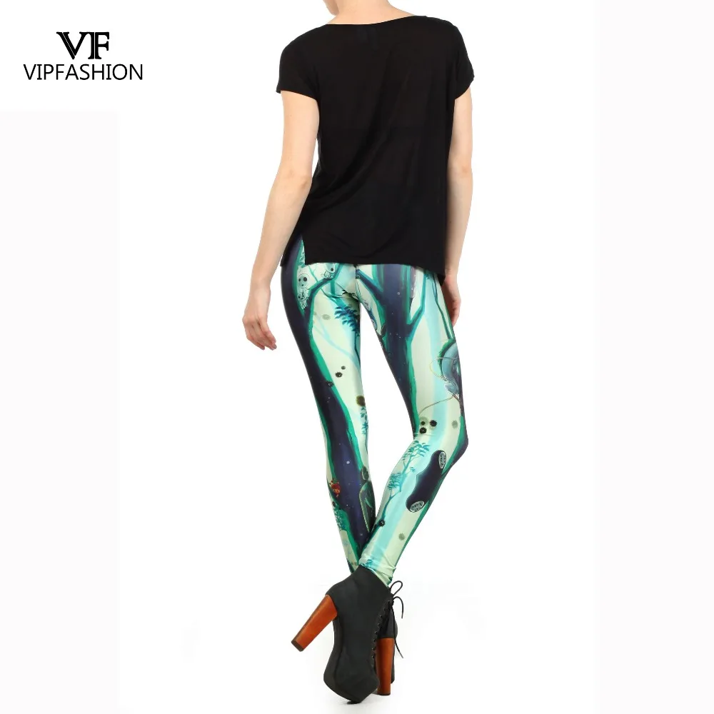 VIP Мода 2019 женские леггинсы на весну модная летняя fashionMy 3d сосед Тоторо печатных с