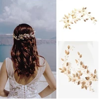 elegant tiara hairwear silver pearl headband crystal hair jewelry wedding hair accessories romantic bridal head chain headdress