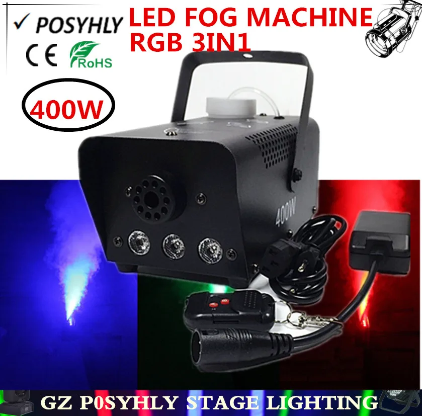 2016 Новинка! Дистансветодио дный 400 Вт дым машина RGB 3IN1 туман professional stage DJ