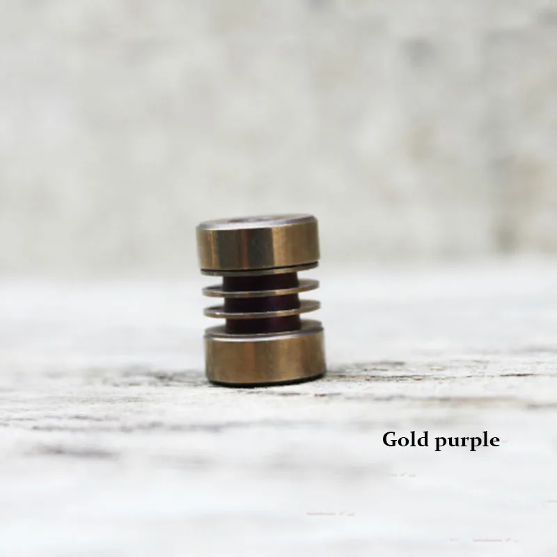 Gold purpe 1 шт. титановый нож из титанового сплава бусины подвеска со шнурком Паракорд зонтик веревка DIY аксессуары EDC инструмент может установить 3 шт. Тритий газовая трубка - Цвет: Gold purpe