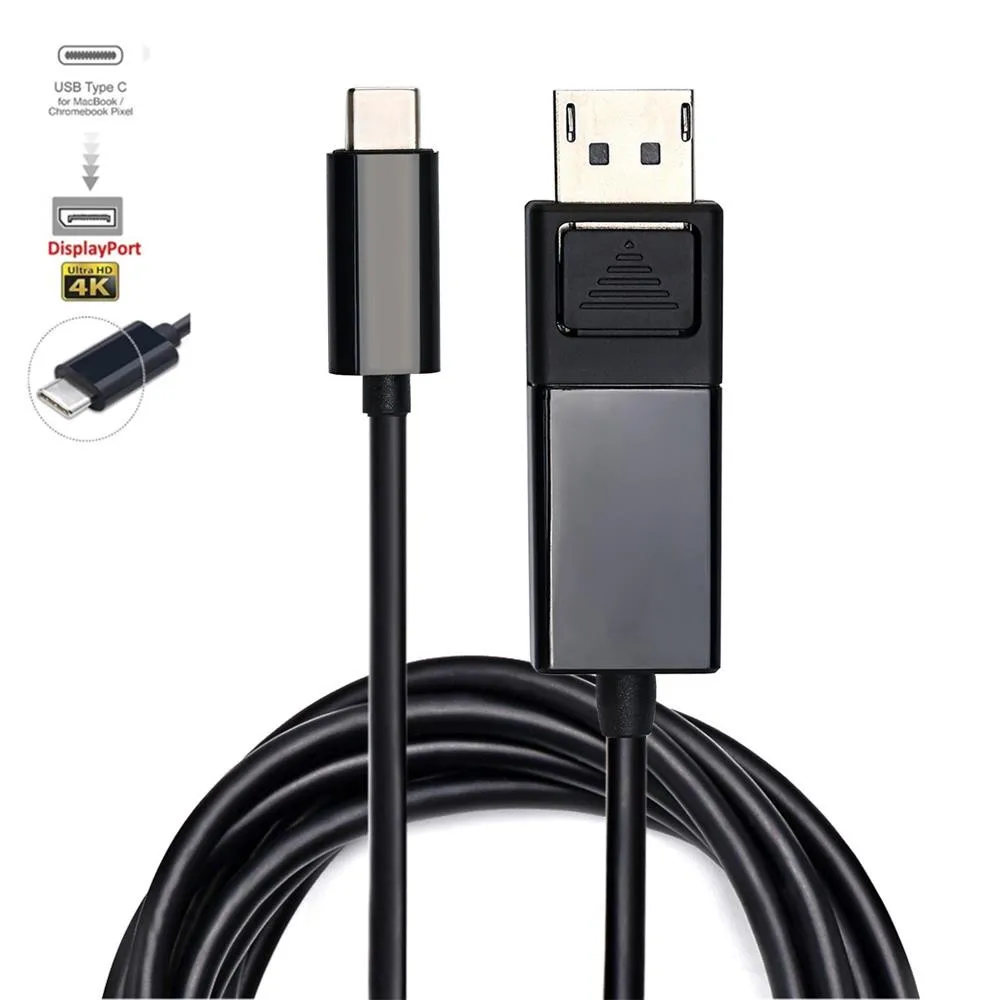Кабель адаптер Thunderbolt 1/2 Mini Displayport в DisplayPort 1 2 переходник DP Для Macbook Pro Air Projector