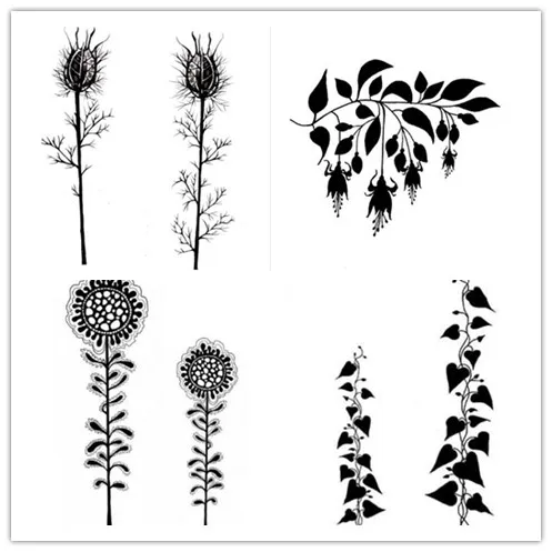 flower Transparent Clear Stamps for D Stamp Or stamp DIY Scrapbooking Kids Fun Decoration Supplies A486 | Канцтовары для офиса и