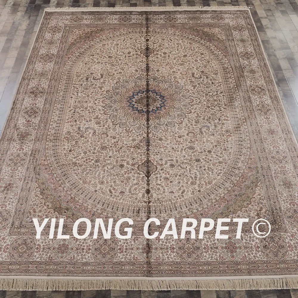 Beste Yilong 9'x12 'Handgeknoopte Perzische Traditionele Rug Woonkamer Turkse Zijde Tapijten (LH166A9x12)