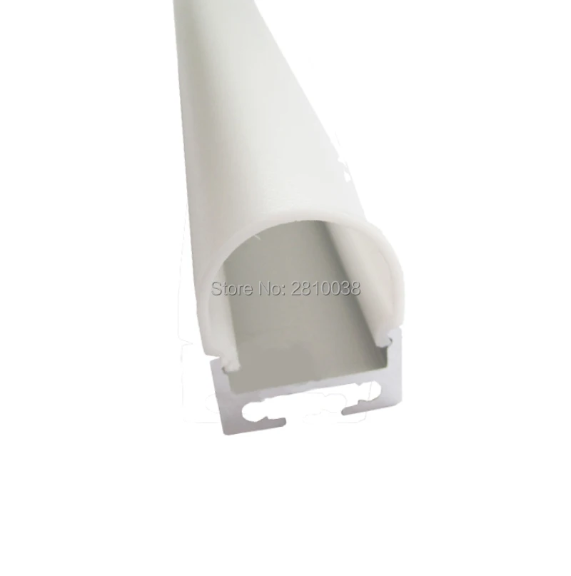 10X1 м комплектов/Партия круглый алюминиевый профиль для светодиодных полосок и