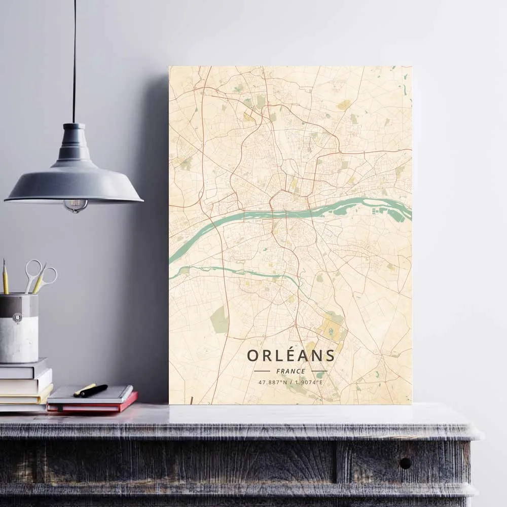 Nimes Orleans Paris Perpignan Reims Rennes Rouen SaintEtienne SaintPaul Strasbourg Toulon Toulouse Tours France Poster | Дом и сад