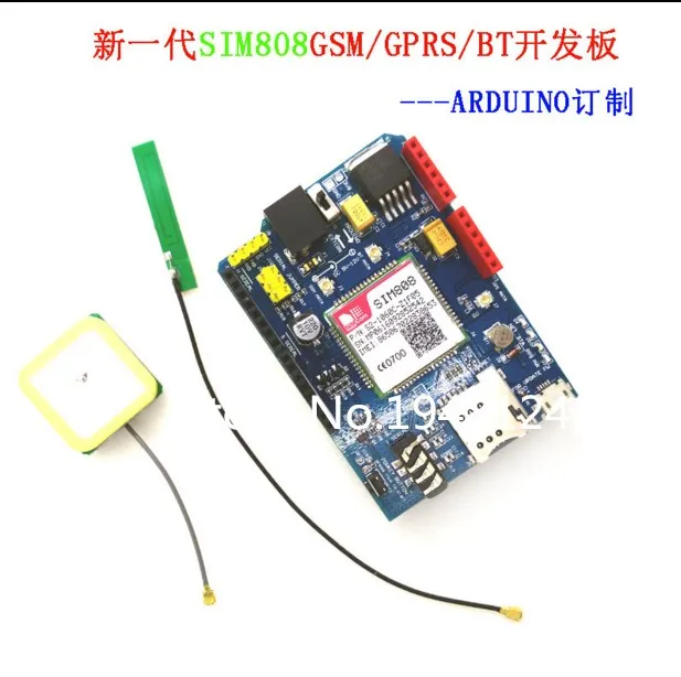 

Высококачественный SIM808 GPRS/GSM + GPS щит 2 в 1 щит GSM GPRS GPS макетная плата SIM808 модуль для Arduino Бесплатная доставка