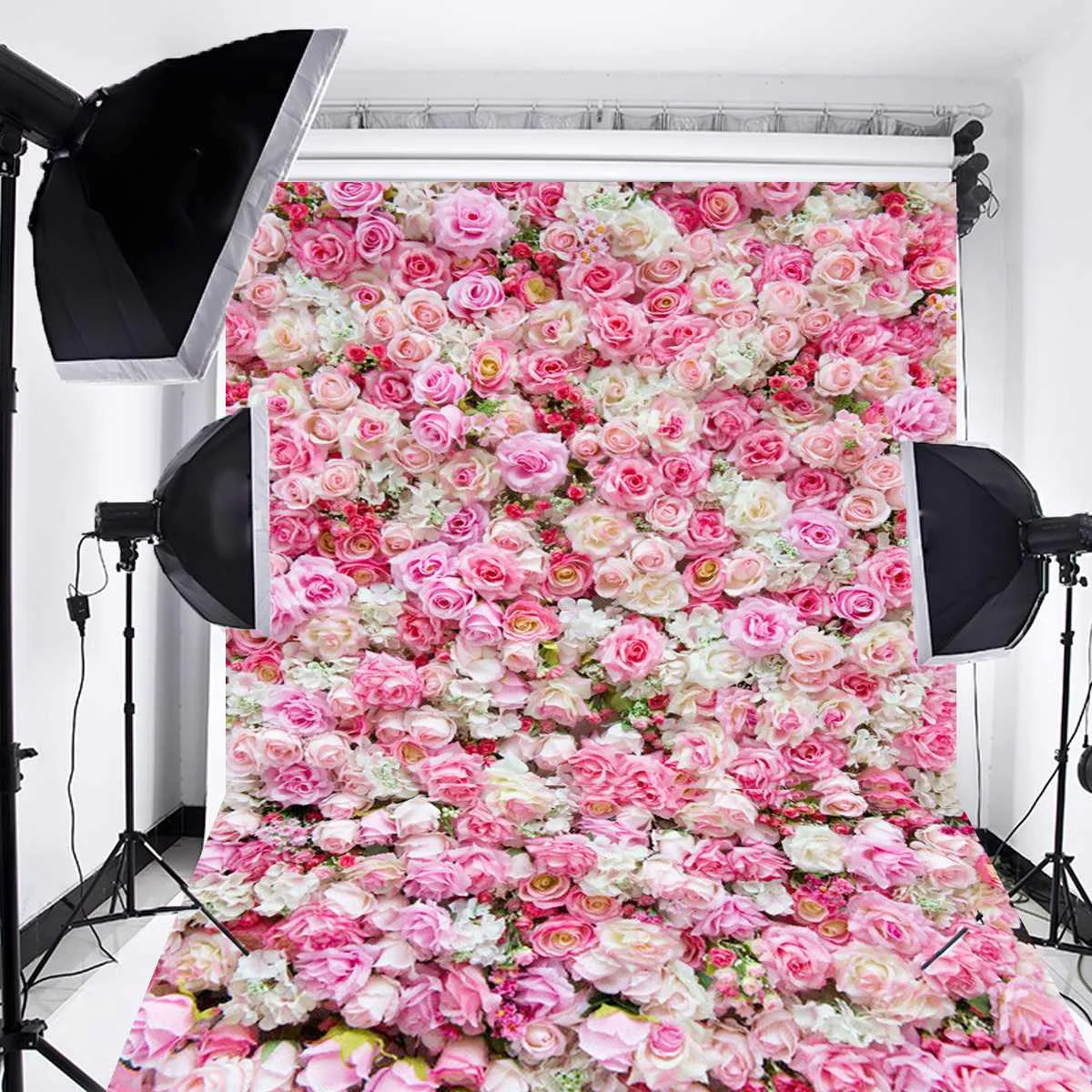 1 5x2 м 5x7 футов Свадебная Роза 3D цветы стена студия фон фотография фото ткань|Фон