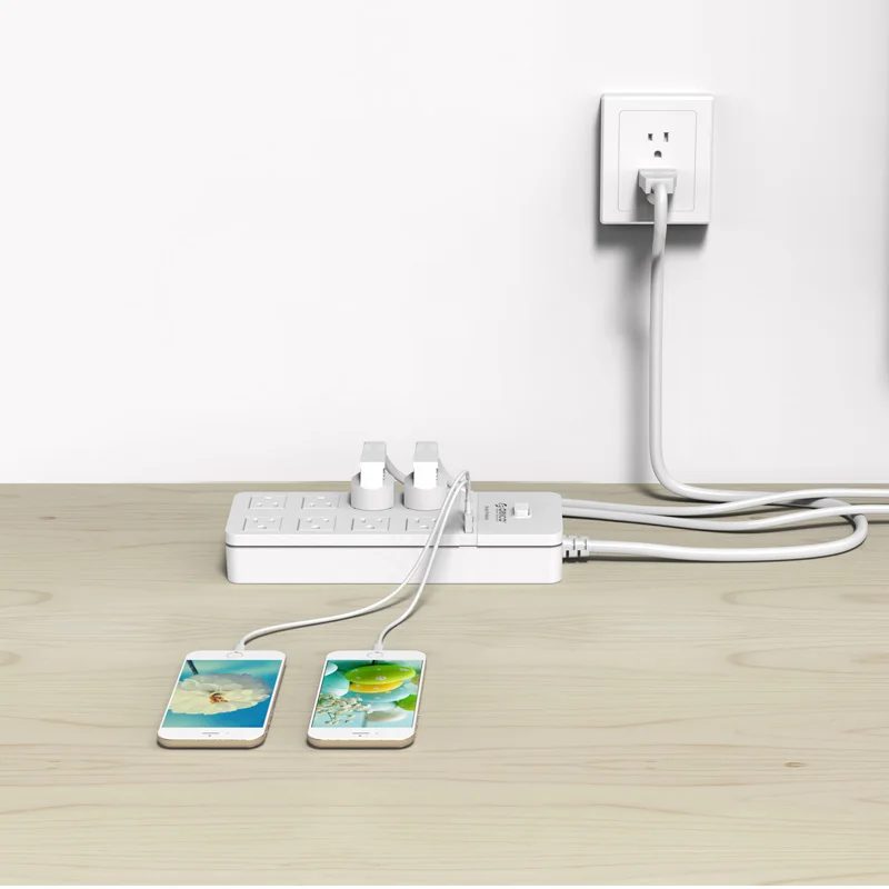 ORICO SPT S8U2 безопасная защита от перенапряжения разъем питания с usb полоской IC для Ipad