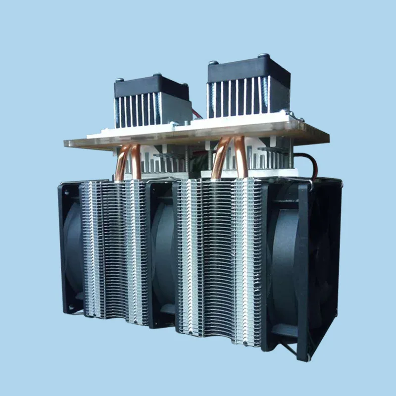 2 Heat pipe KOOLASON полупроводниковый Пельтье двойной охладитель сердечника холодильник DC12V чехол для компьютера микро кондиционер пространство охлаждения радиатора - Цвет лезвия: 2 Heat pipe