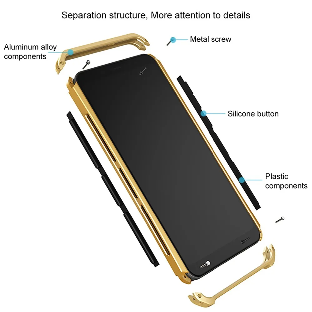 

Deluxe Armored Metal Aluminum + PC Heavy Duty Phone Protection Funda Coque Case for Apple iPhone X 5 8 6 6S 7Plus XR XSMAX cover