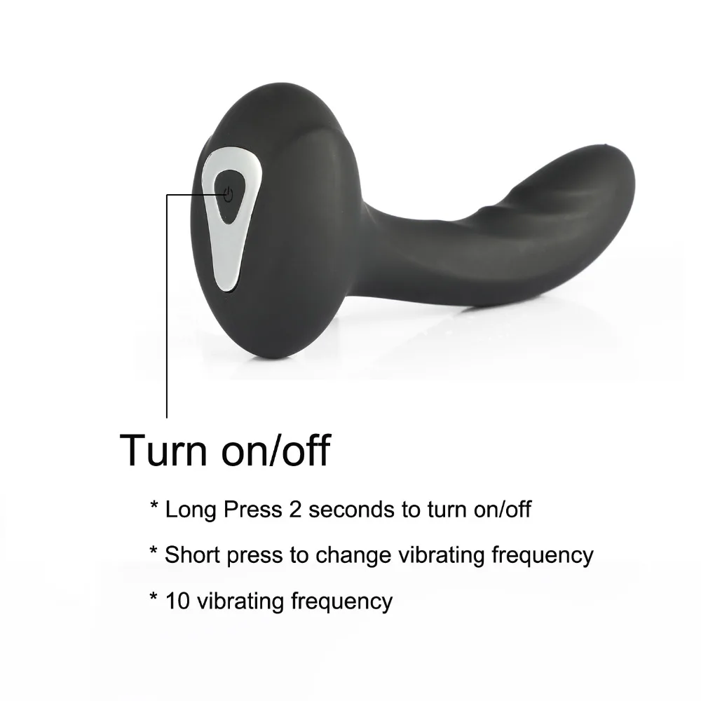 Мужской массажер простаты 10 Частотный перезаряжаемый G-Spot Анальная пробка