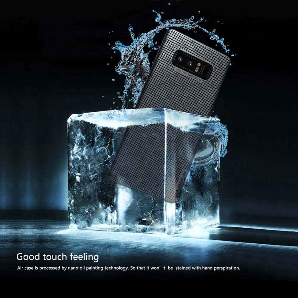 10 штук/лот Оптовая продажа NILLKIN Air Корпус с теплоотводом Жесткий задний чехол из ПК для Samsung Galaxy Note 8 - защитный чехол.