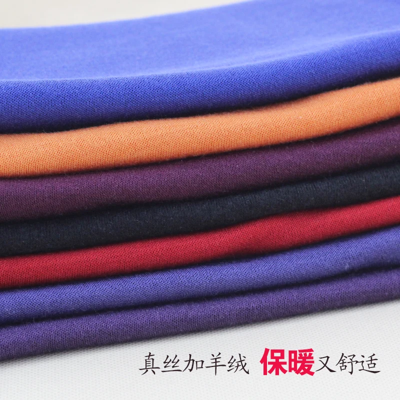 Осенний Шелковый кашемировый воротник Женский Теплый многослойный толстый