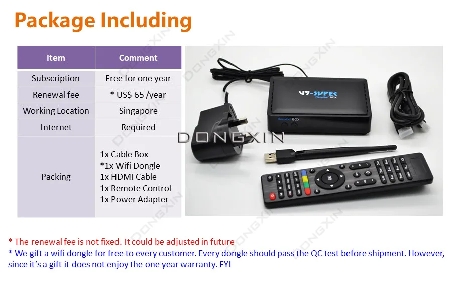 HD коробка ТВ Декодер каналов кабельного телевидения Starhub freesat V9 супер с WI-FI ключ Android Мини Портативный приемник для кабельного ТВ