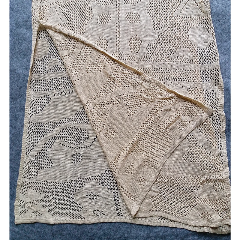

New Beach Maix dress Bandage Knitted Saida de Praia Beach Cover up Beachwear Pareo Sarong Bathing suit cover ups Bikini cover up