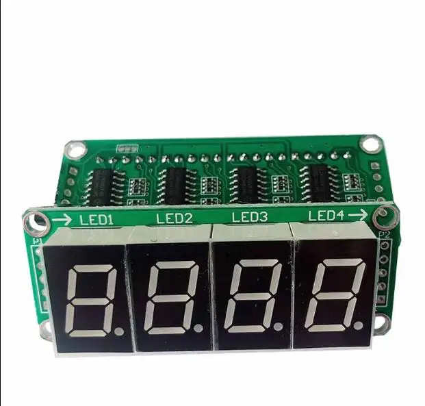 74HC595 static drive / 8-segment digital tube display module seamless series 0.5 inch 4 position highlight | Электроника