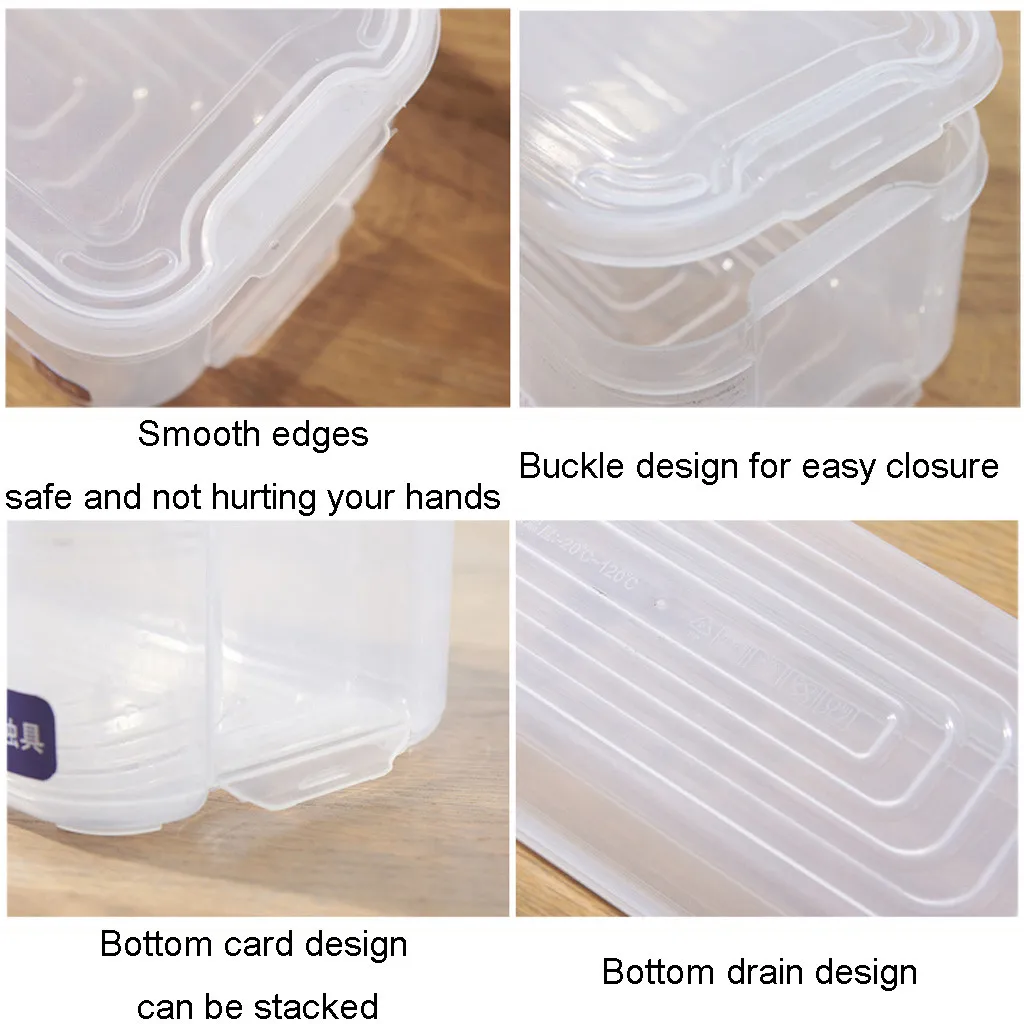 Многоуровневый пластиковый контейнер для пищевых продуктов холодильника