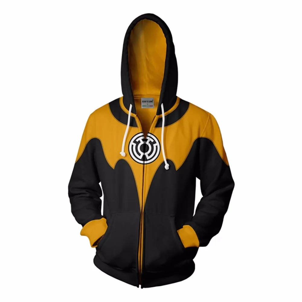 Новые Толстовки, Толстовки, пальто, толстовки Sinestro Corps Batman на молнии, худи с 3D принтом, толстовки на молнии, топы