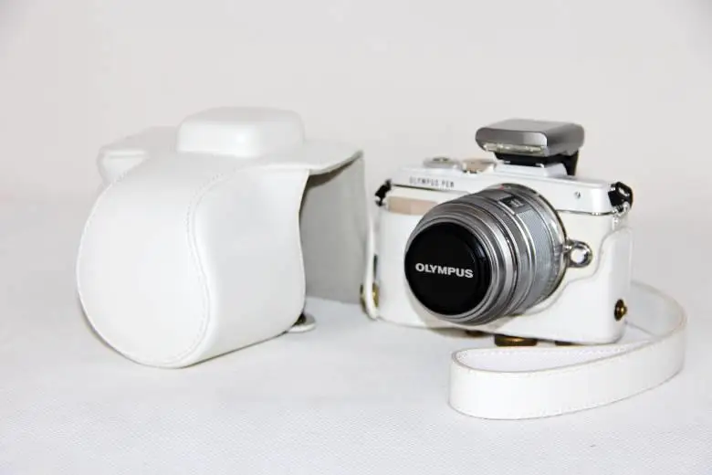 Чехол для камеры из искусственной кожи Olympus PEN чехол объектива EPL3 EPM1 14 42 мм черный