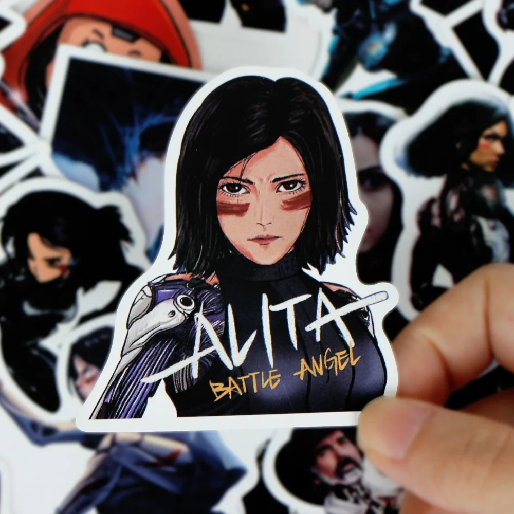 50 шт. стикер с героями мультфильмов для Alita ПВХ граффити водонепроницаемый стикер для гитары скейтборд багаж велосипедный автомобиль