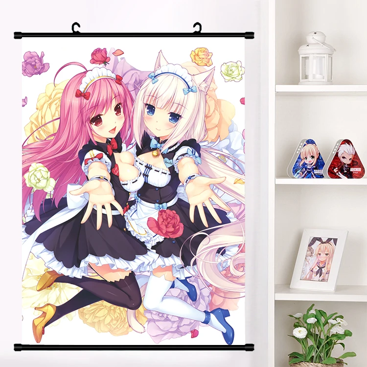 Аниме NEKOPARA Neko Para Chocolat ванильный сексуальный милый настенный свиток плакат Настенные подвесные плакаты коллекция домашнего декора
