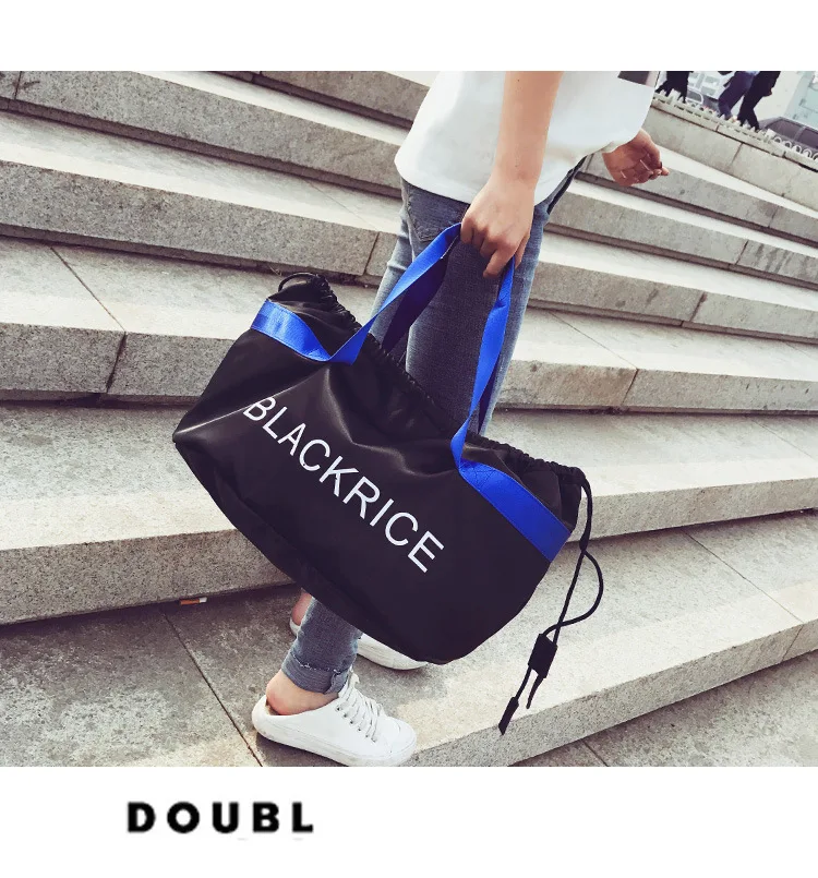 Письмо модный бренд Оксфорд Gym Bag для фитнес для женщин спортивная сумка чехол для мусора путешествия вещевой мешок женский