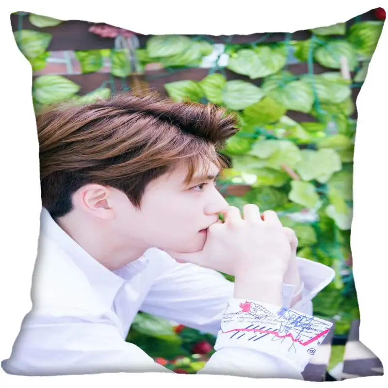 2 Пользовательские Kpop NCT JaeHyun Печатных Квадратных шелковые наволочки 40x40 см, 35x35 см одна сторона атласная наволочка индивидуальный логотип - Цвет: 2