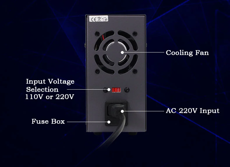 KPS1202D Регулируемый цифровой мини DC источник питания 120V2A подходит для лаборатории