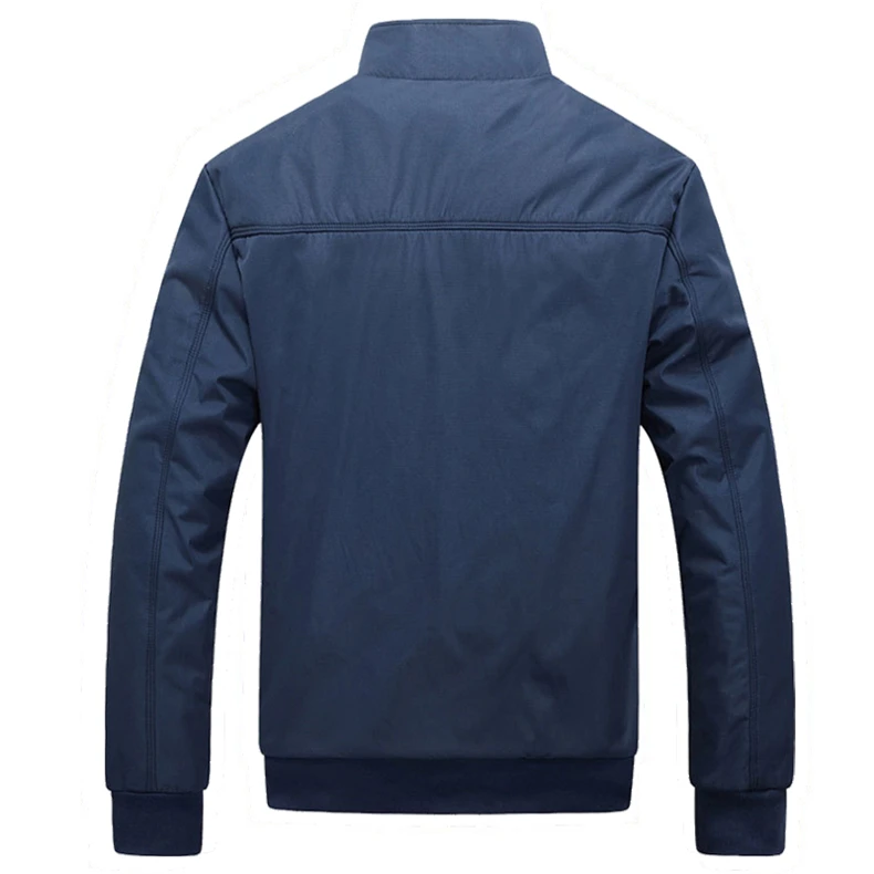M-5XL весенне-летние куртки мужские повседневные тонкие ветровки для колледжа со стоячим воротником черные ветровки Homme университетская куртка Большие размеры W64