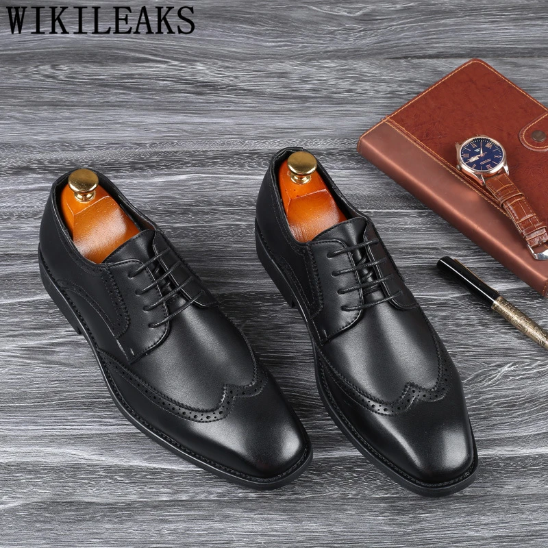 В итальянском стиле фирменная дизайнерская обувь Для мужчин Zapatos De Hombre Vestir