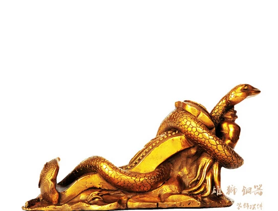 ZSR 1118+++Bronze copper decoration zodiac snake lucky evil spirits | Statues &amp Sculptures