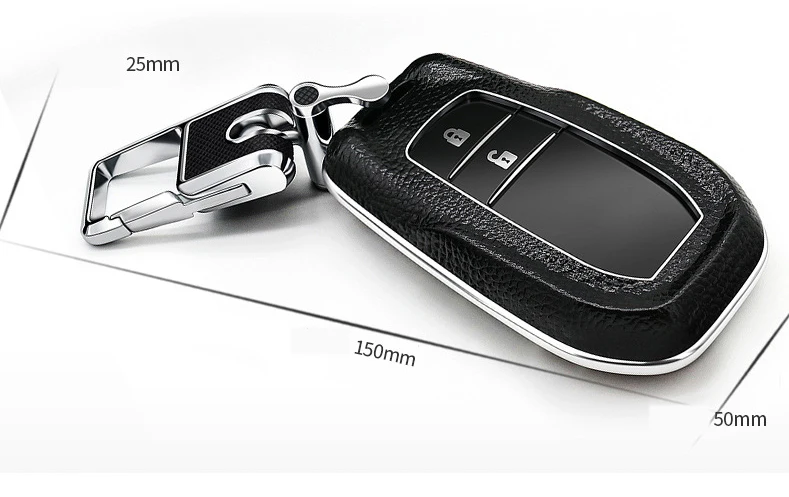 Для Toyota Hilux Fortuner Land Cruiser Camry, Crown RAV4 Highlander натуральная кожа Футляр для дистанционного ключа чехол-накладка мягкий чехол-держатель