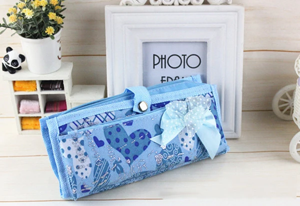 Милый вместительный чехол для карандашей с бантом девочек многофункциональная