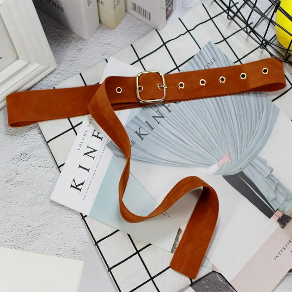 Ретро Бархат квадратная пряжка декоративный пояс для талии корсет Omen девушки