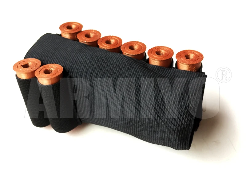 Тактические боевые патроны Armiyo черные охотничьи 8 круглых патронов 12GA 12 калибра