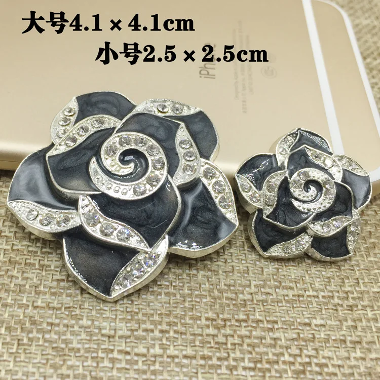 2018 new 50PCS camellia mobile phone shell beauty diy jewelry alloy accessories headdress rhinestone small daisy material | Дом и сад
