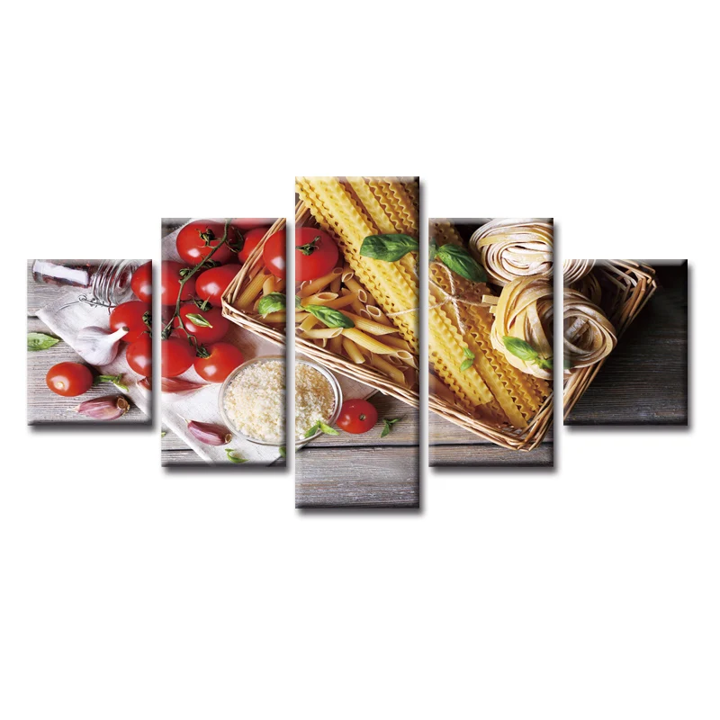 

5 Pieces Large Canvas Painting Pictures Modern Food series Wall Pictures for Living Room Print Paintings Home Decor Canvas