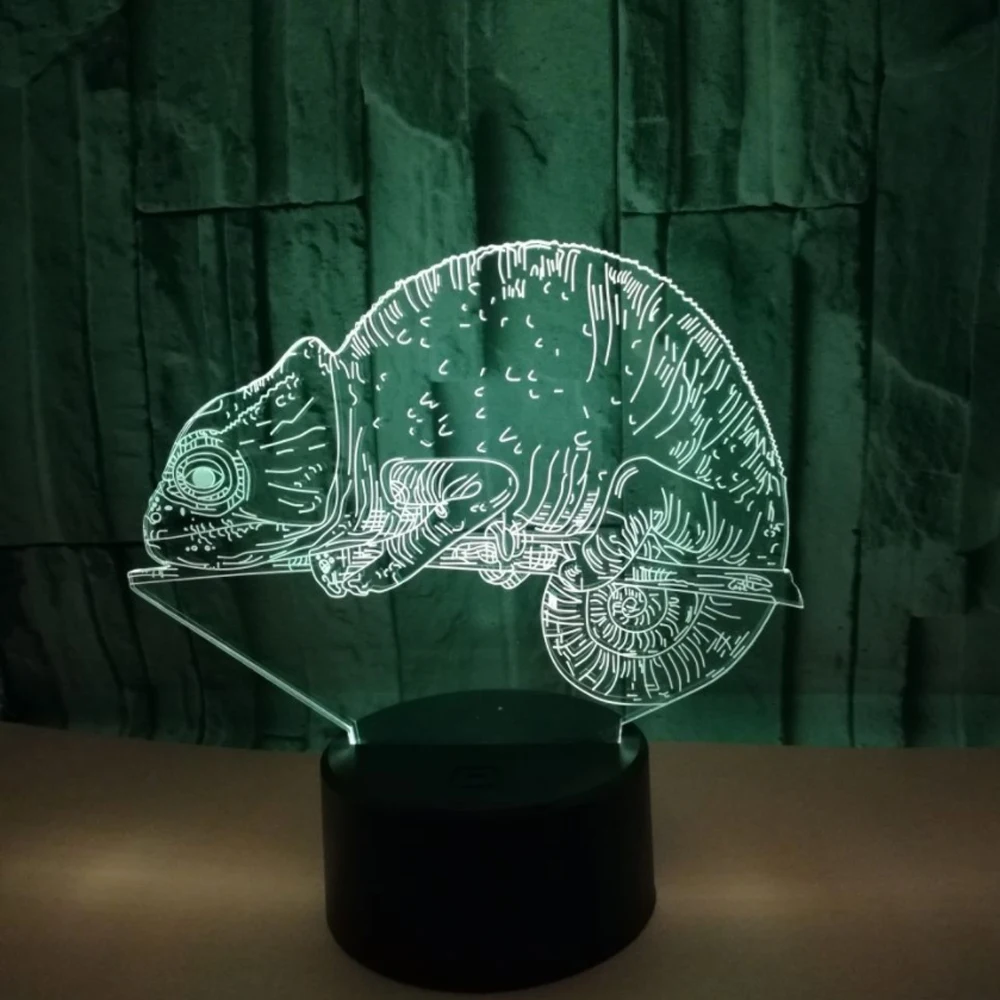 Лампа Chamel 3D иллюзия голограмма визуальные светодиодные ночники сенсорные USB