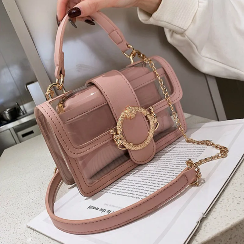 Дизайнерская Роскошная брендовая Прозрачная женская сумка 2019 прозрачные